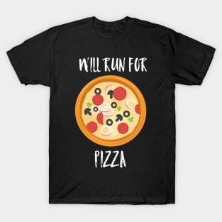 Will run for pizza T-Shirt